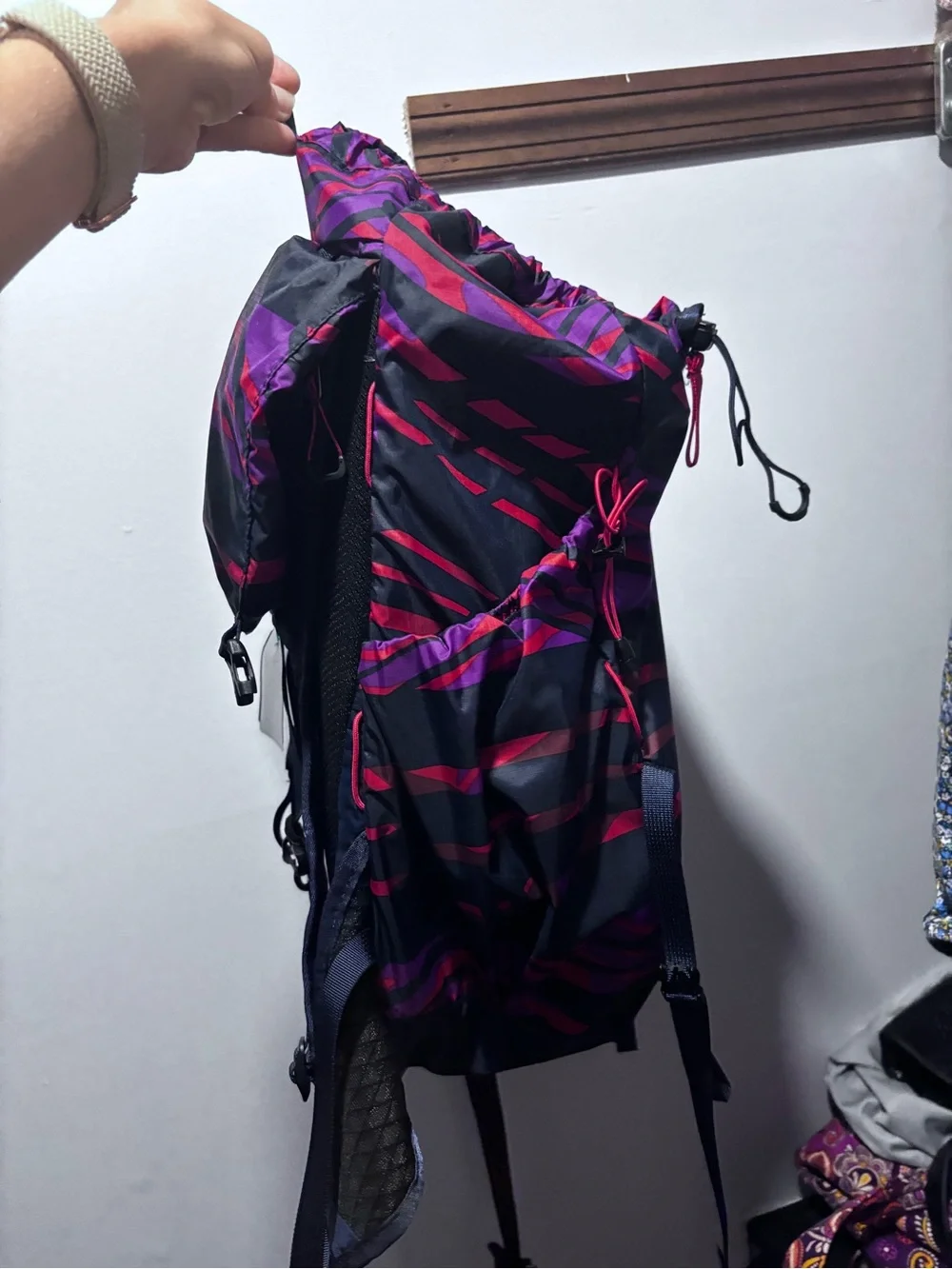 REI Co-op Flash 22 Pack -red and purple striped